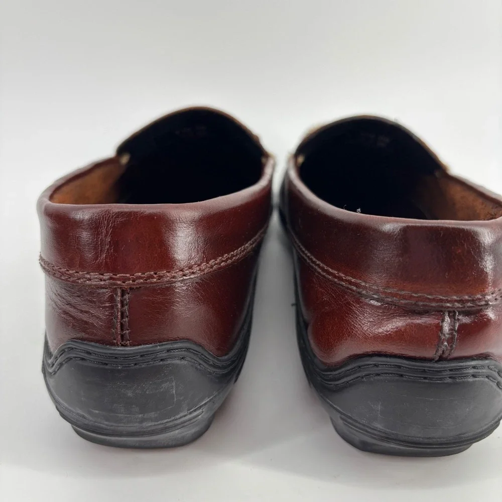 TB Phelps Castaway Bit Loafer Mens 8.5W Brown Leather Horsebit Driver